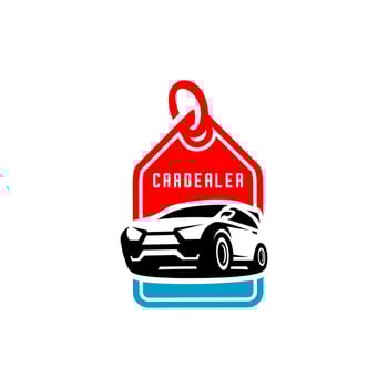 car logo, car dealer, sale and showroom vector