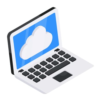Premium download icon of cloud device vector