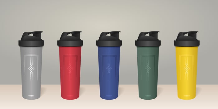 Set of colorful realistic plastic bottles for sports or travel, perfect for marketing your business vector