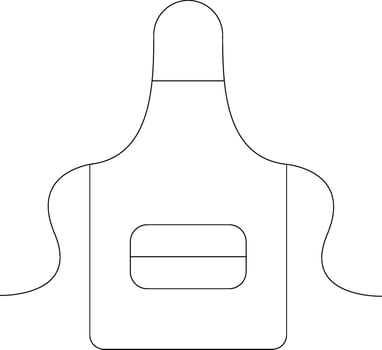 Apron Line Icon vector
