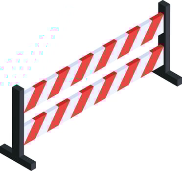 Construction Barrier Icon vector