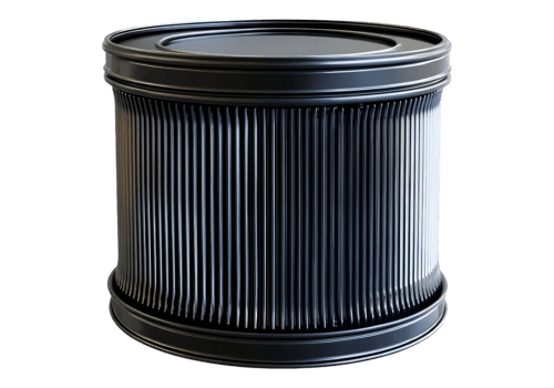 Photo of oil filter .Transparent background. Isolated . png