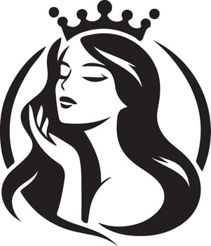 Beauty women silhouette logo icon. vector
