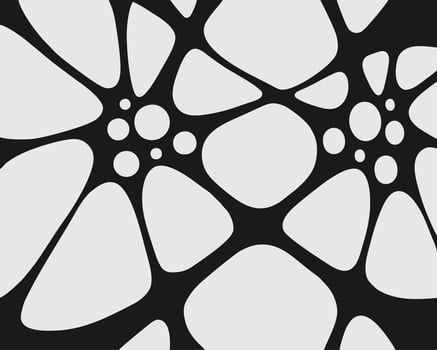Biology cell synaps pattern background illustration biomorphism layout banner print art backdrop decorative editable vector