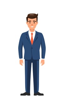 A character in a suit vector
