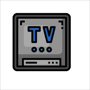 Tv icon illustration vector