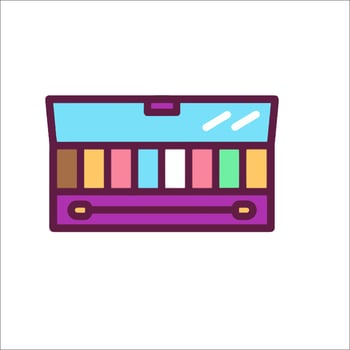 Makeup palette icon illustration vector