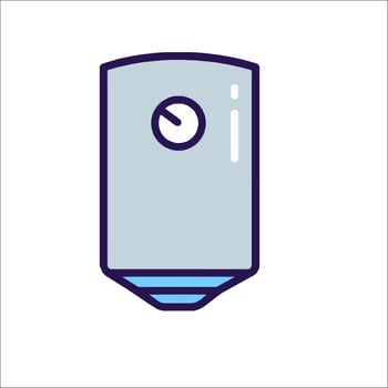 A water heater icon on a white background vector