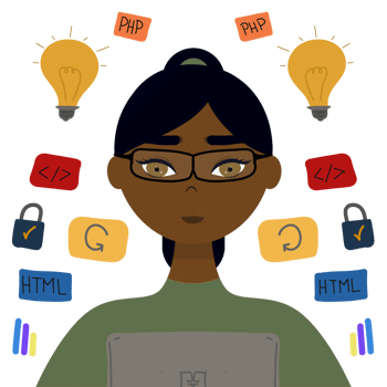 female software programmer png