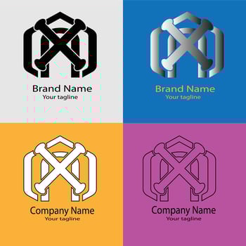 Progressive Commercial Logo Design vector