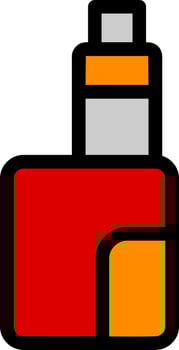 Vape Line Filled Icon vector