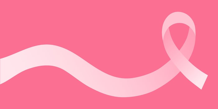 Breast Cancer Awareness Month. Pink ribbon, concept of early detection of the disease, symbol of struggle and hope. vector