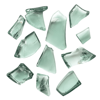 Stunning Close-Up of Broken Glass for Art and Design Projects on transparent background png