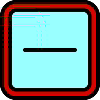 Minus Line Icon vector