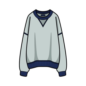 Cozy Sweater Clip Art for Fashion and Winter Designs vector
