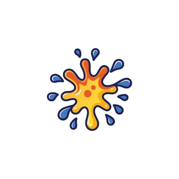 coloful Splash icon vector