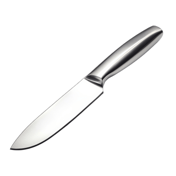 Compact Stainless Steel Kitchen Knife Isolated for Culinary Use on transparent background png