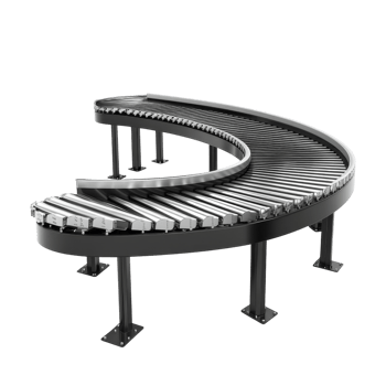 Conveyor Belt in Industrial Setting for Efficient Material Handling on transparent background png