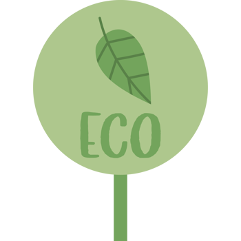 Eco Sign with green leaf ecology symbol png