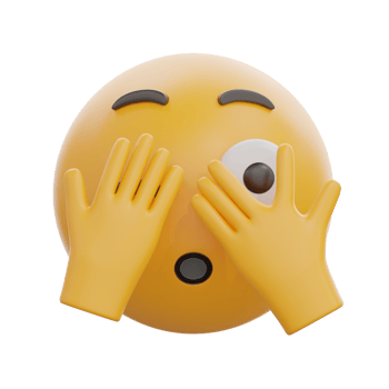 3D Face With Peeking Eye Emoji png