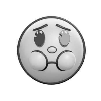 Retro 3D Nauseated Expression Emoticon Face Icon png