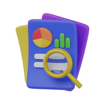 3D Financial Audit Reports Observation png