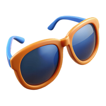 Cartoon sunglasses cutout png
