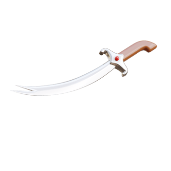 3D Traditional Arabian Sword 3D Illustration png