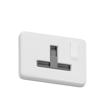 3D Modern Train Charger Socket Design png