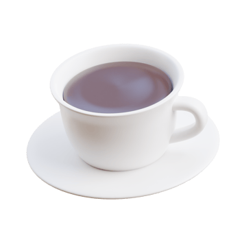 3D Netherlands Coffee Cup On Saucer png