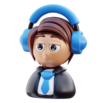 3D Call Center Customer Service Representative png