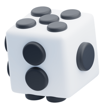 3D Realistic Game Dice Illustration png