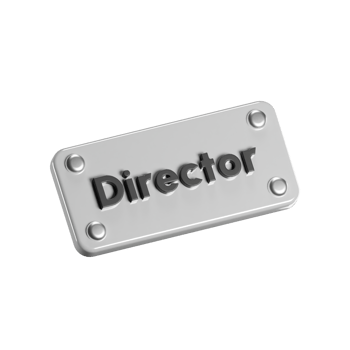 3D Director Nameplate For Train Enthusiasts png