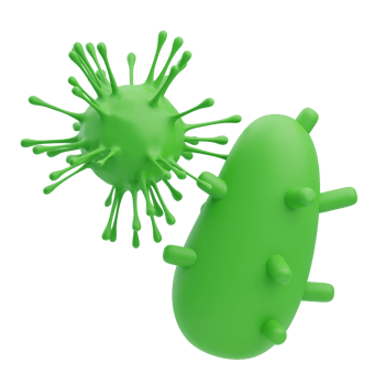 3D Virus and Bacteria Visualization for Healthcare png