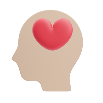 Heart In Mind 3D Art For Mental Health png