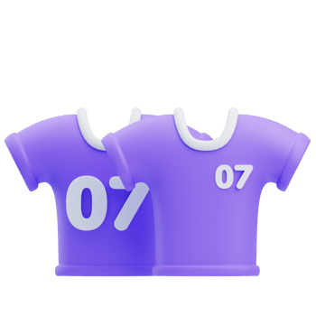 3D Purple Football Jersey Design Collection png