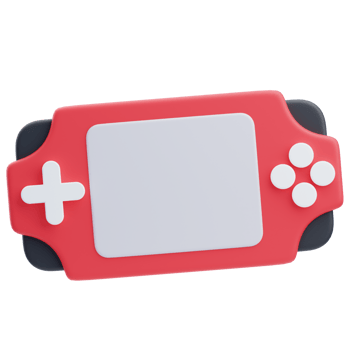 3D Handheld Gaming Entertainment Device png