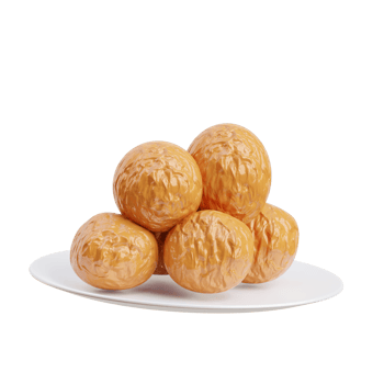 3D Representation Of Emirati Sweet Dumplings Luqmat png