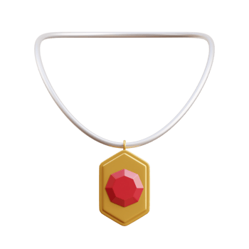 3D Emirati Luxurious Gemstone Necklace Design png
