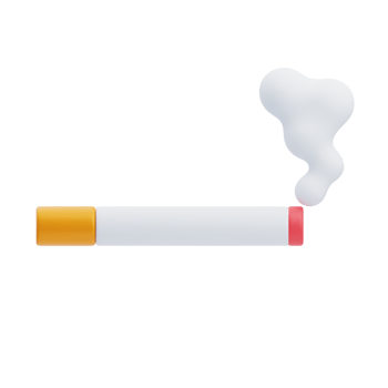 3D Digital Illustration Of Smoking Health Risks png