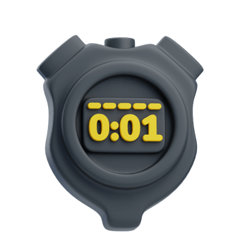 3D Football Match Countdown Timer Icon png