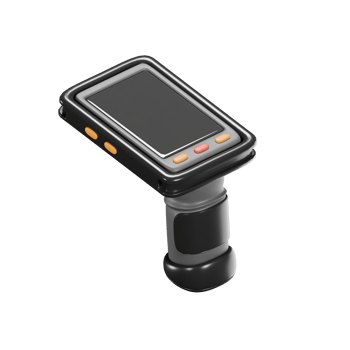 3D Train Ticket Barcode Scanner Device png