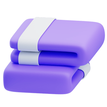 3D Badminton Purple Folded Athletic Towel Icon png