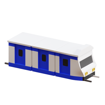 3D Tram Model Netherlands Public Transport png