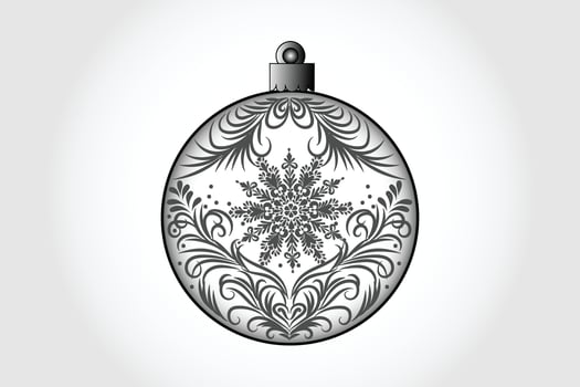 Creative christmas ball design for holidays. Merry Christmas ball vector