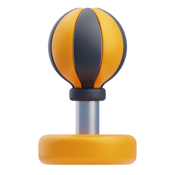 3D Martial Arts Speed Bag Training Simulation png