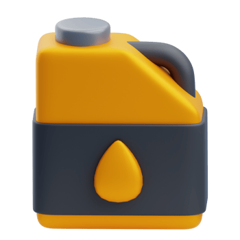 3D Car Oil Container Icon for Garage png