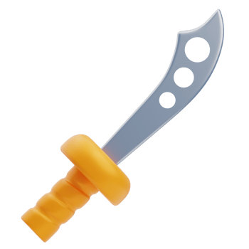 3D Samurai Sword Martial Arts Icon png
