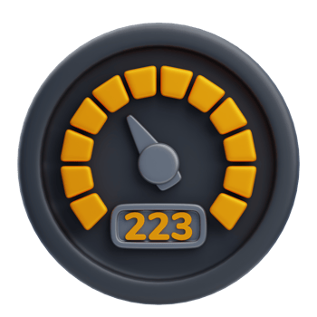 3D Car Garage Speedometer Gauge Illustration png