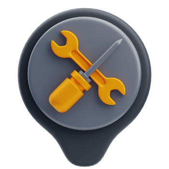 3D Car Garage Maintenance Icon png